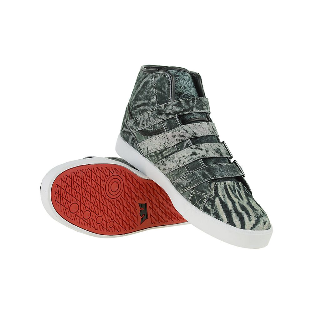 Baskets Montantes Supra Strapped NS Grise Wildlife Homme | PZF-37864204